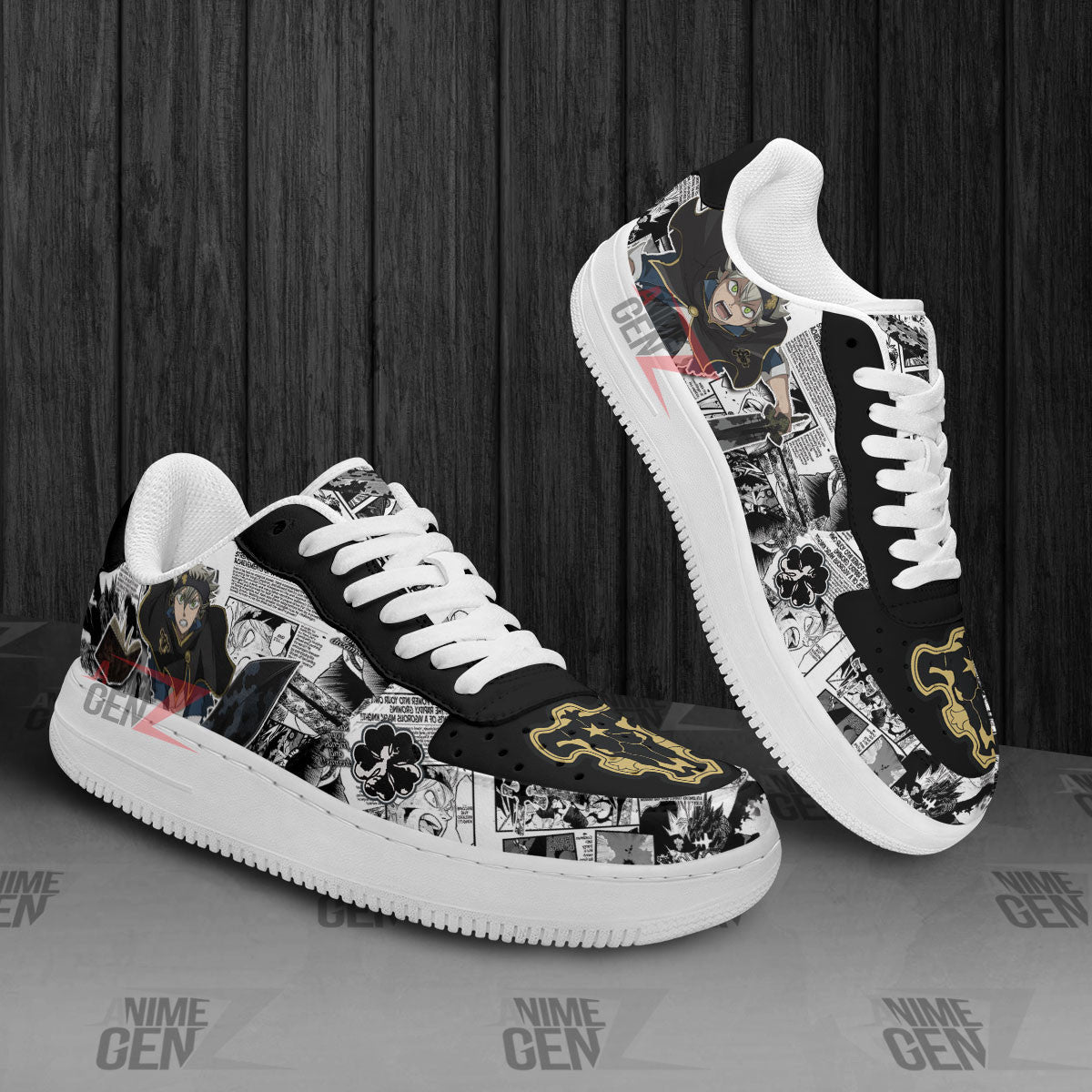 Black Clover Asta Air Sneakers Custom Anime Shoes