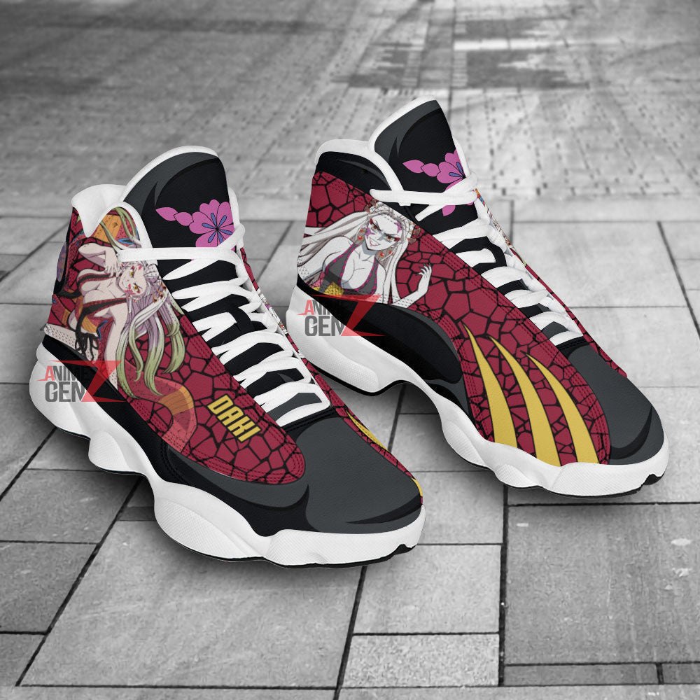 Demon Slayers Daki Air Jordan 13 Custom Anime Shoes