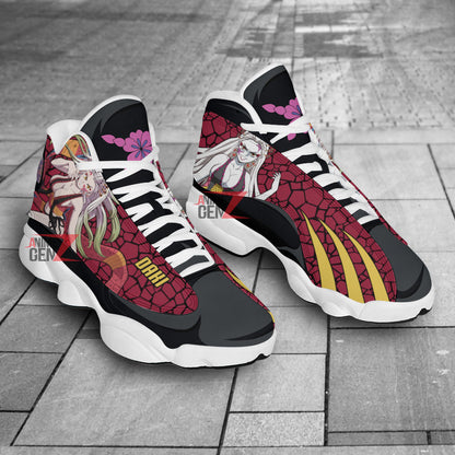 Demon Slayers Daki Air Jordan 13 Custom Anime Shoes