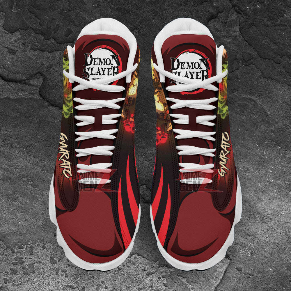 Demon Slayers Gyutaro Air Jordan 13 Custom Anime Shoes