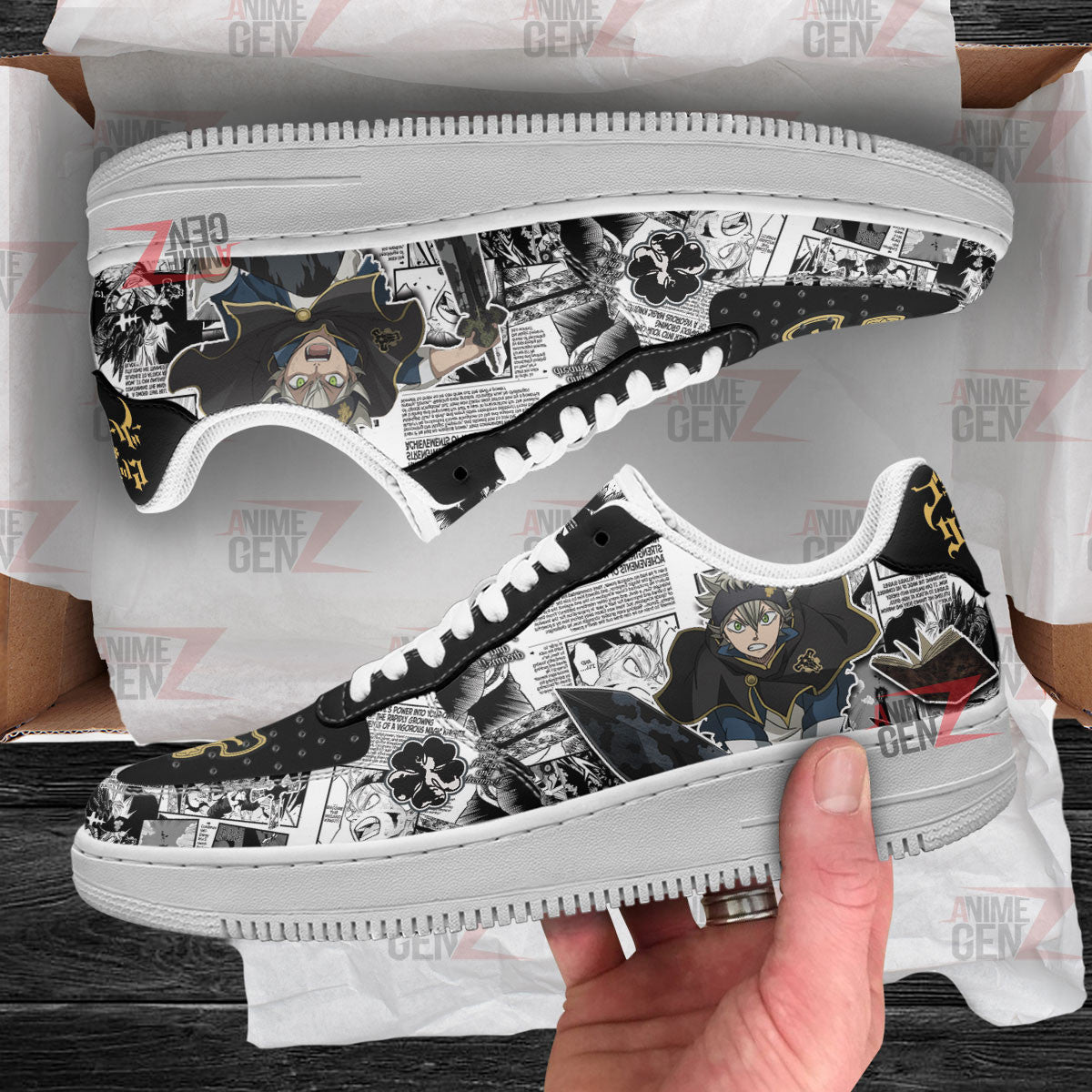 Black Clover Asta Air Sneakers Custom Anime Shoes