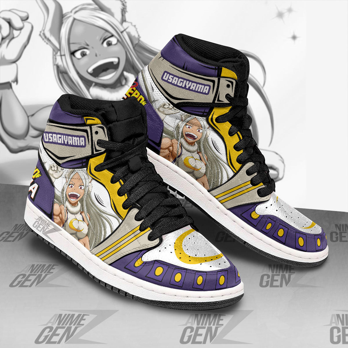 Rumi Usagiyama JD Sneakers Custom Anime My Hero Academia Shoes