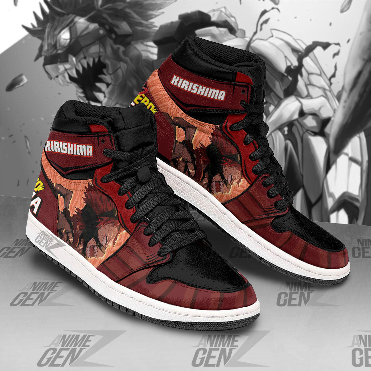 Eijiro Kirishima JD Sneakers Custom Anime My Hero Academia Shoes