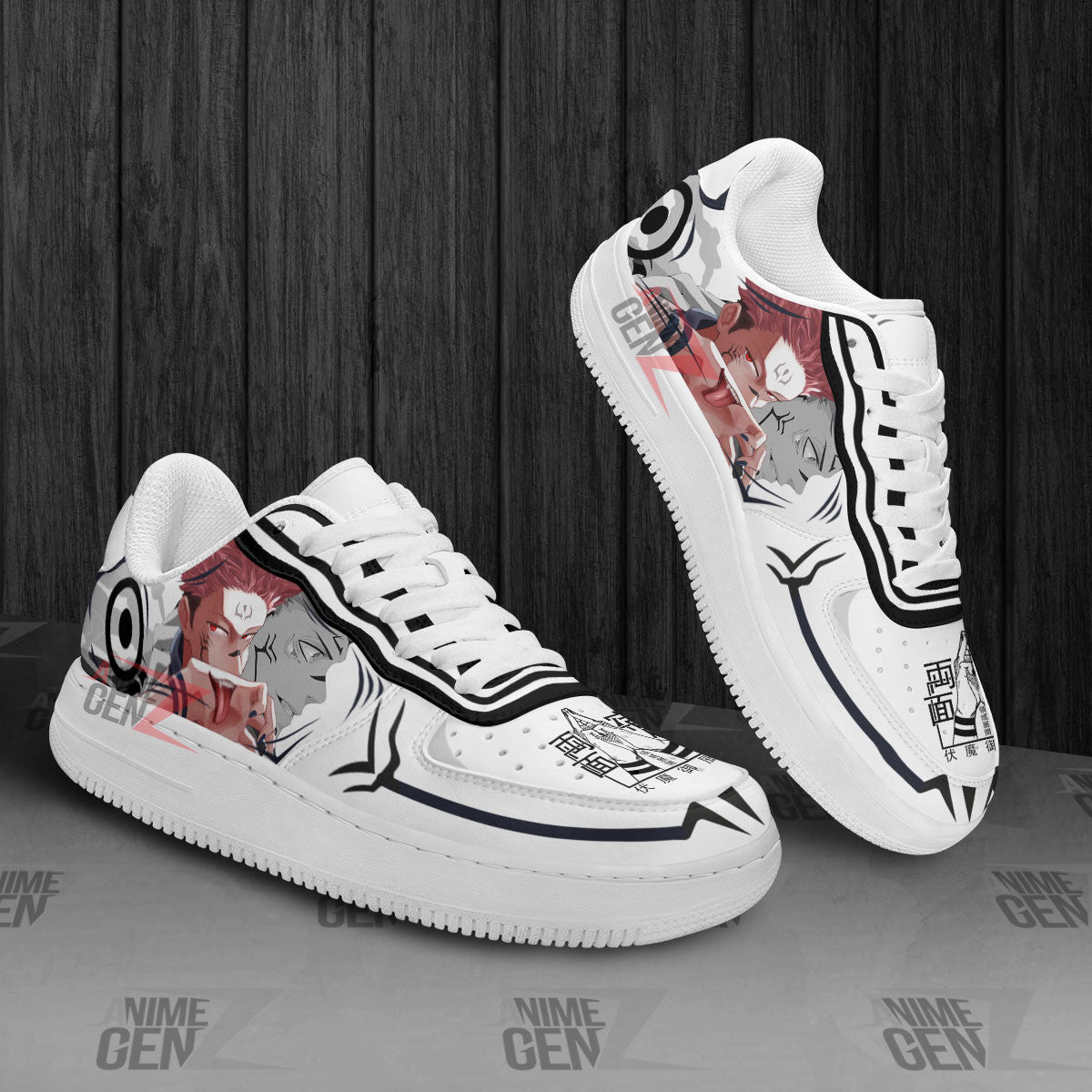 Jujutsu Kaisen Sukuna Air Sneakers Custom Anime Shoes