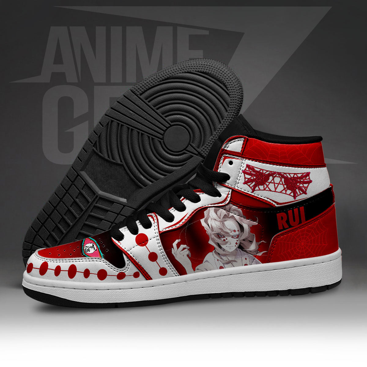 Demon Slayers Rui JD Sneakers Custom Anime Shoes