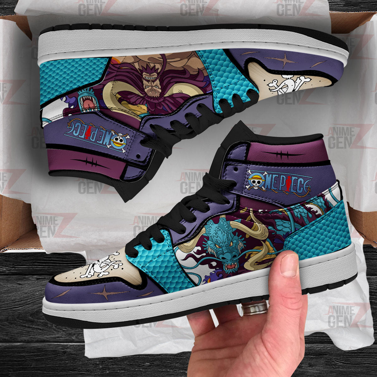 One Piece Kaido JD Sneakers Custom Anime Shoes