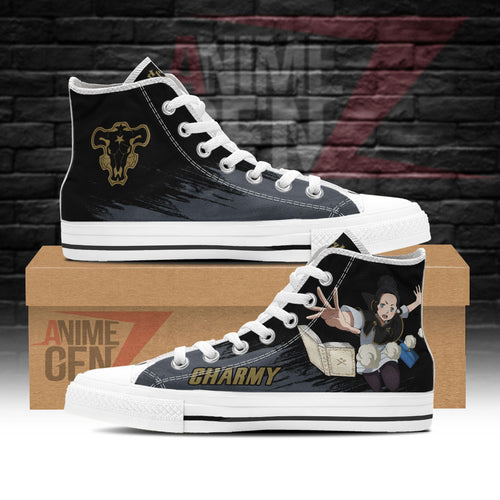 Black Clover Charmy Black Bull High Top Shoes Custom Anime Sneakers