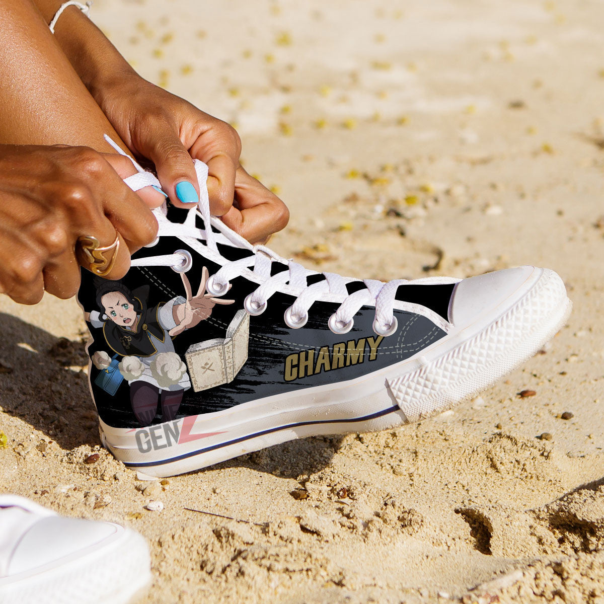 Black Clover Charmy Black Bull High Top Shoes Custom Anime Sneakers