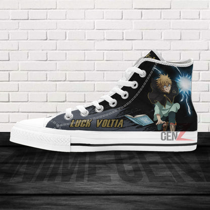 Black Clover Luck Voltia Black Bull High Top Shoes Custom Anime Sneakers