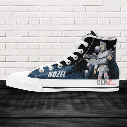 Black Clover Nozel Silva High Top Shoes Custom Anime Shoes