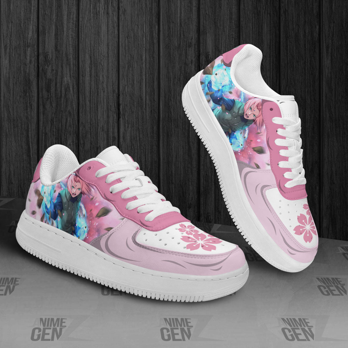 Naruto Sakura Air Sneakers Nauro Custom Anime Shoes