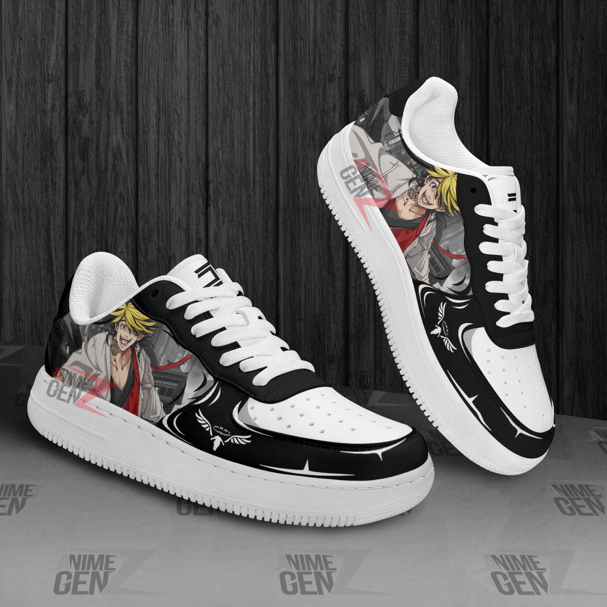 Tokyo Revengers Kazutora Hanemiya Air Sneakers Custom Anime Shoes