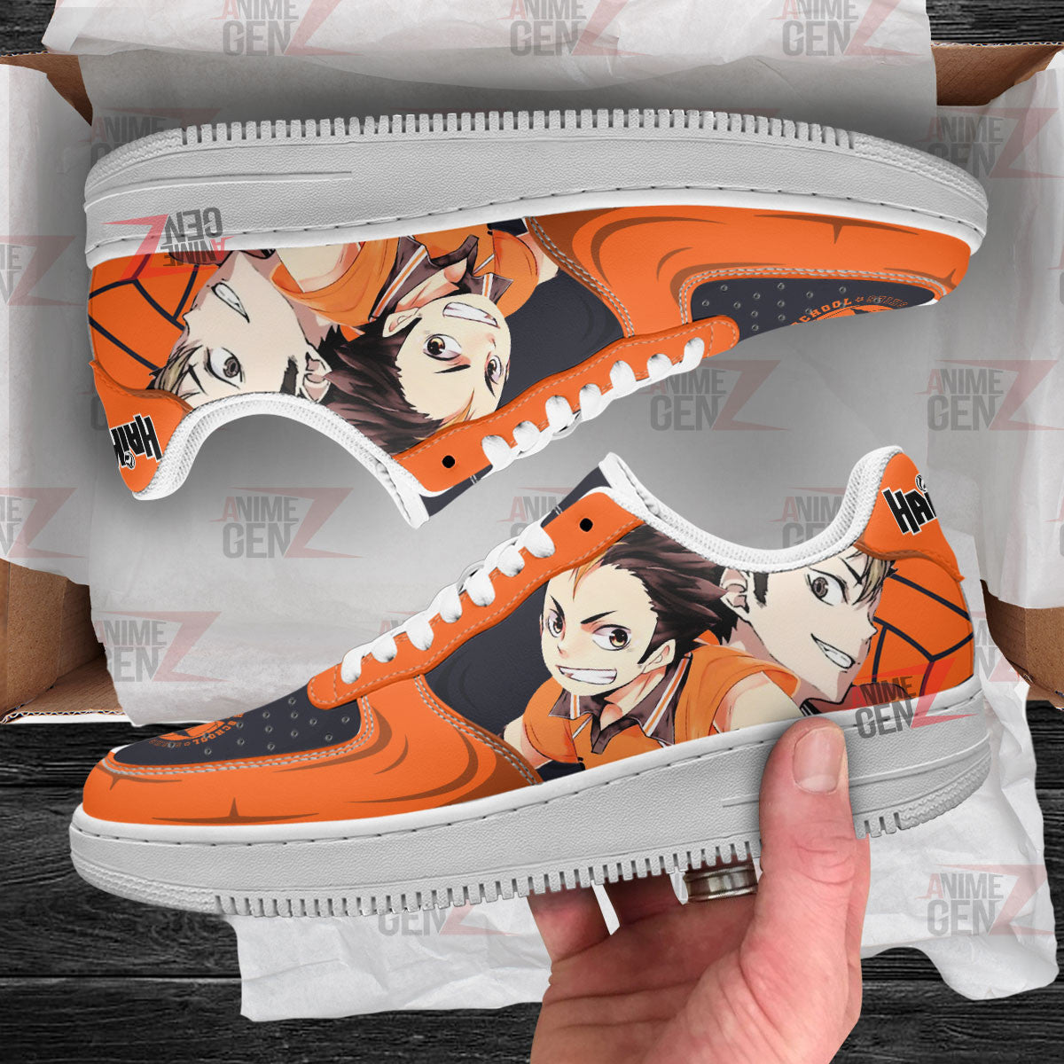 Haikyuu Nishinoya Yuu Air Sneakers Custom Anime Shoes