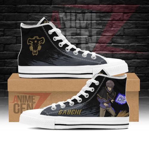 Black Clover Gauche Adlai Black Bull High Top Shoes Custom Anime Sneakers
