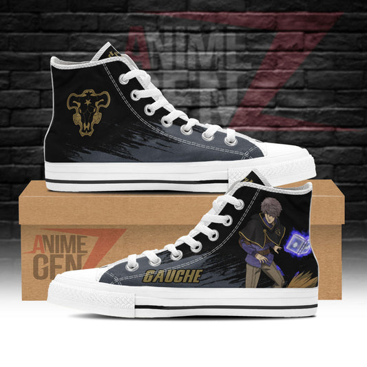 Black Clover Gauche Adlai Black Bull High Top Shoes Custom Anime Sneakers