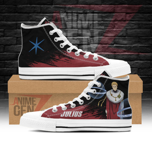 Black Clover Julius Novachrono High Top Shoes Custom Anime Sneakers