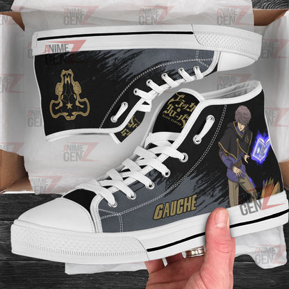 Black Clover Gauche Adlai Black Bull High Top Shoes Custom Anime Sneakers