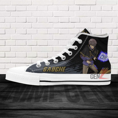 Black Clover Gauche Adlai Black Bull High Top Shoes Custom Anime Sneakers