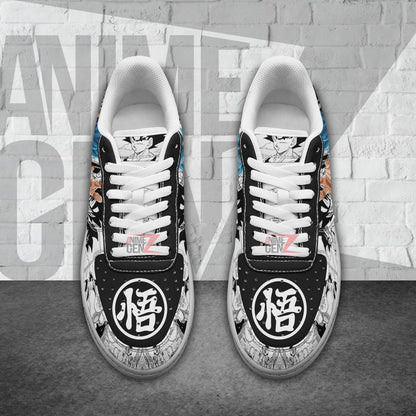 Dragon Ball Goku Blue Sneakers Air Sneakers Custom Anime Shoes