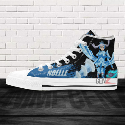 Black Clover Noelle Silva Black Bull High Top Shoes Custom Anime Sneakers