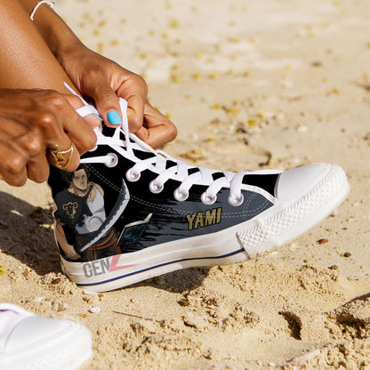 Black Clover Yami Black Bull High Top Shoes Custom Anime Sneakers