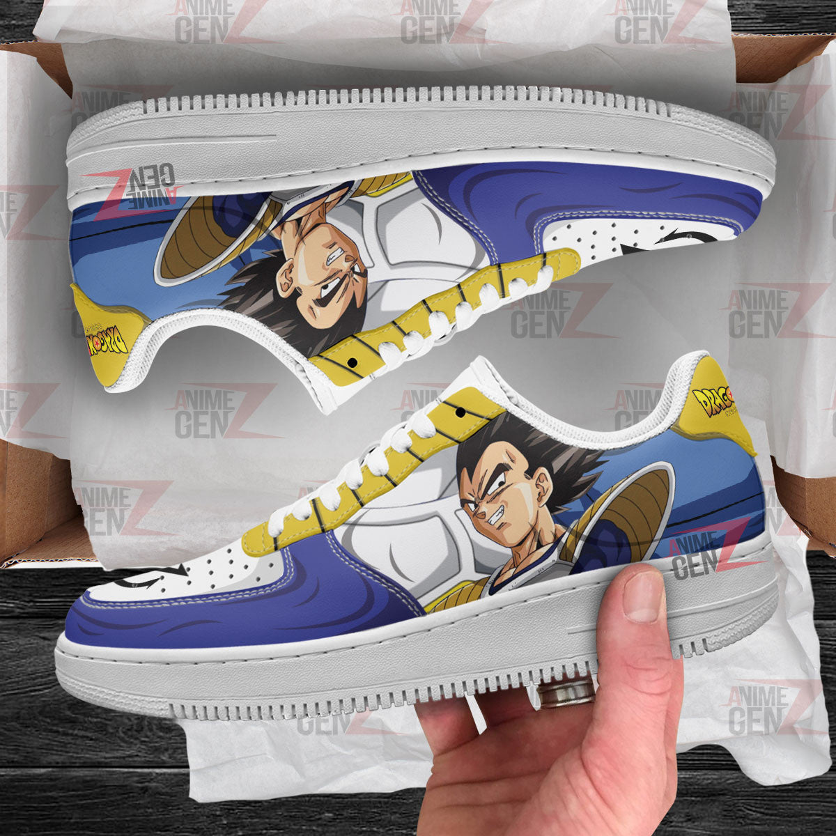 Dragon Ball Vegeta Air Sneakers Custom Anime Shoes
