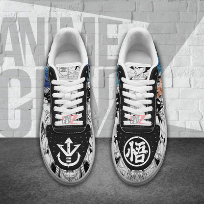 Dragon Ball Goku Vegeta Blue Sneakers Air Sneakers Custom Anime Shoes