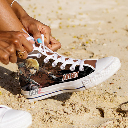 Attack On Titan Armin Arlert High Top Shoes Custom Anime Sneakers