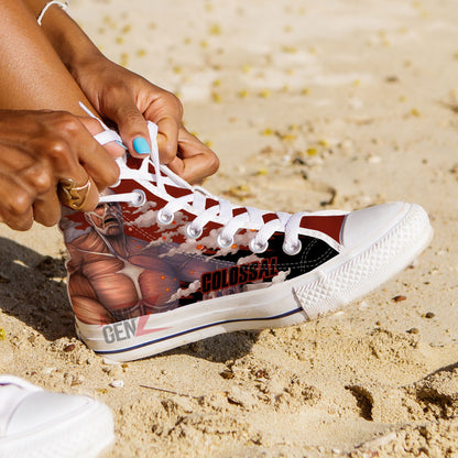 Attack On Titan Colossal Titan High Top Shoes Custom Anime Sneakers