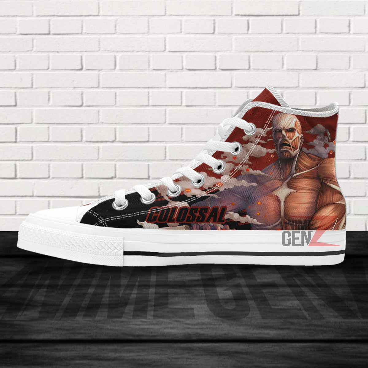 Attack On Titan Colossal Titan High Top Shoes Custom Anime Sneakers