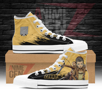 Attack On Titan Connie High Top Shoes Custom Anime Sneakers