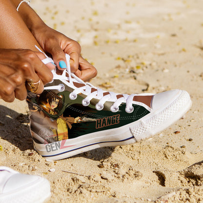 Attack On Titan Hange Zoe Smith High Top Shoes Custom Anime Sneakers