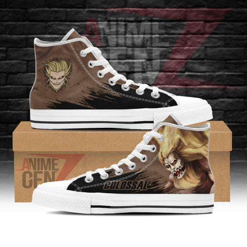 Attack On Titan Jaw Titan High Top Shoes Custom Anime Sneakers