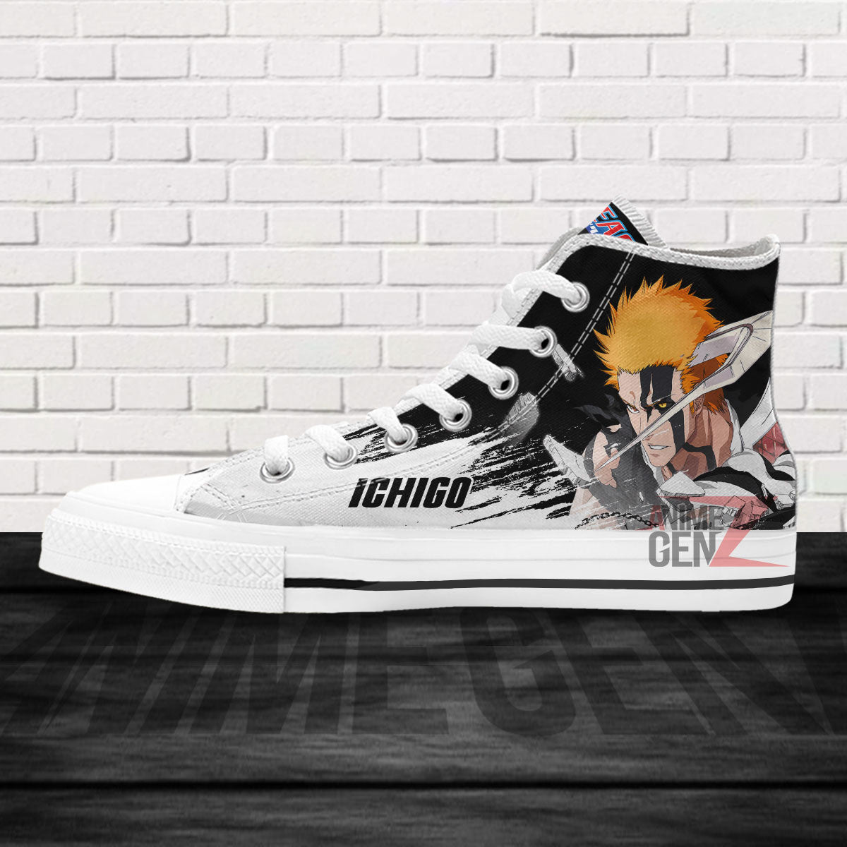 Bleach Ichigo True Bankai Mask High Top Shoes Custom Anime Sneakers