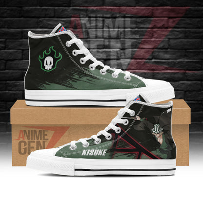 Bleach Kisuke Urahara High Top Shoes Custom Anime Sneakers