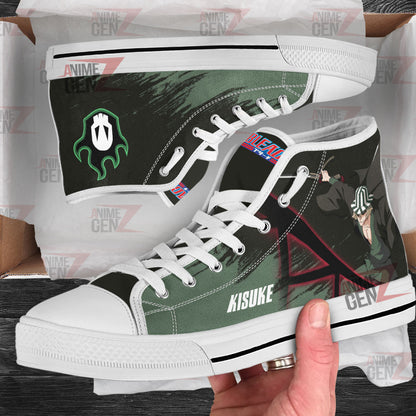 Bleach Kisuke Urahara High Top Shoes Custom Anime Sneakers