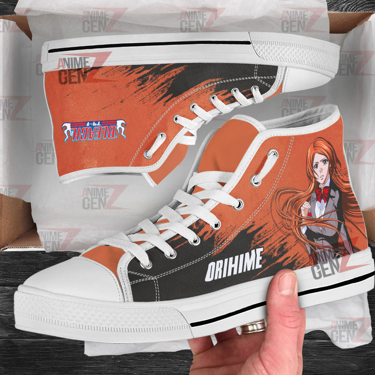 Bleach Orihime Inoue High Top Shoes Custom Anime Sneakers