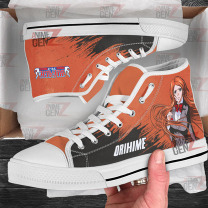 Bleach Orihime Inoue High Top Shoes Custom Anime Sneakers