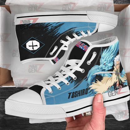 Bleach Toshiro Hitsugaya High Top Shoes Custom Anime Sneakers