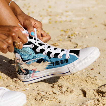 Bleach Toshiro Hitsugaya High Top Shoes Custom Anime Sneakers