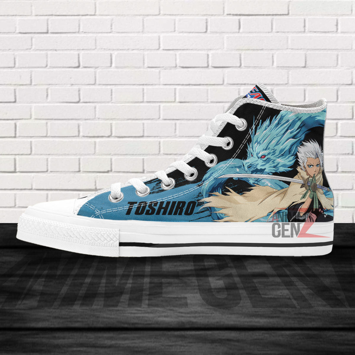Bleach Toshiro Hitsugaya High Top Shoes Custom Anime Sneakers
