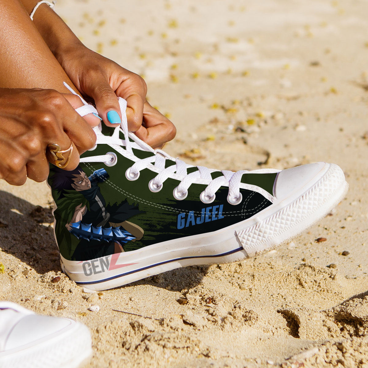 Fairy Tail Gajeel High Top Shoes Custom Anime Sneakers