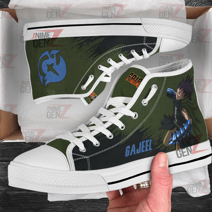 Fairy Tail Gajeel High Top Shoes Custom Anime Sneakers