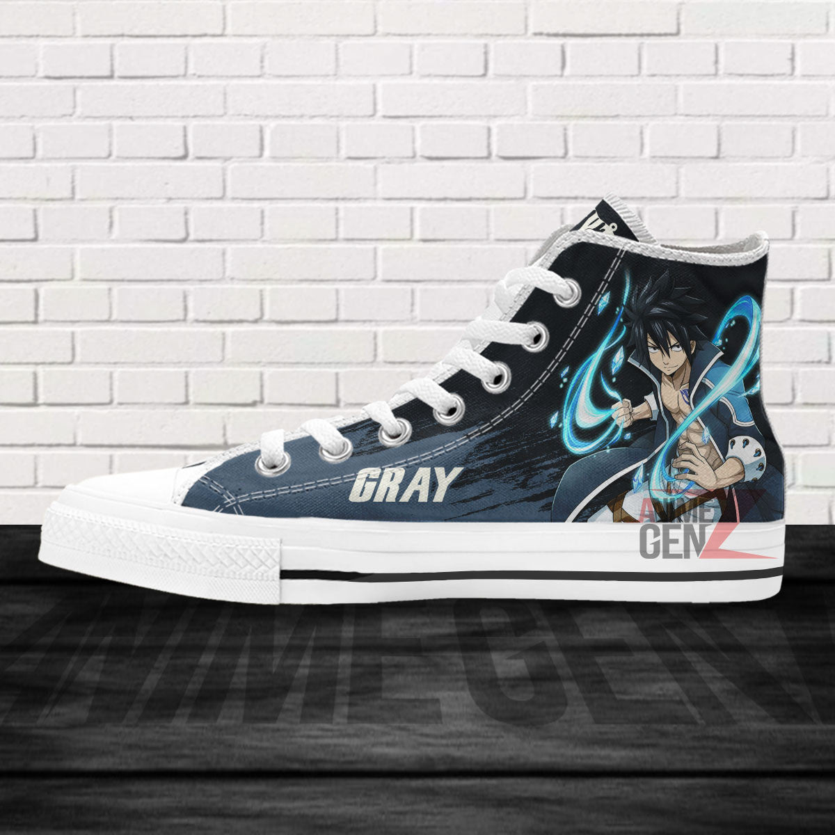 Fairy Tail Gray High Top Shoes Custom Anime Sneakers