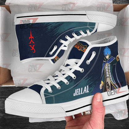 Fairy Tail Jellal High Top Shoes Custom Anime Sneakers
