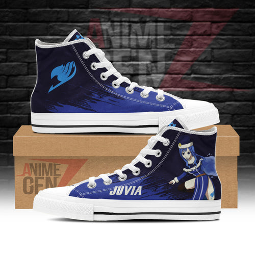Fairy Tail Juvia High Top Shoes Custom Anime Sneakers