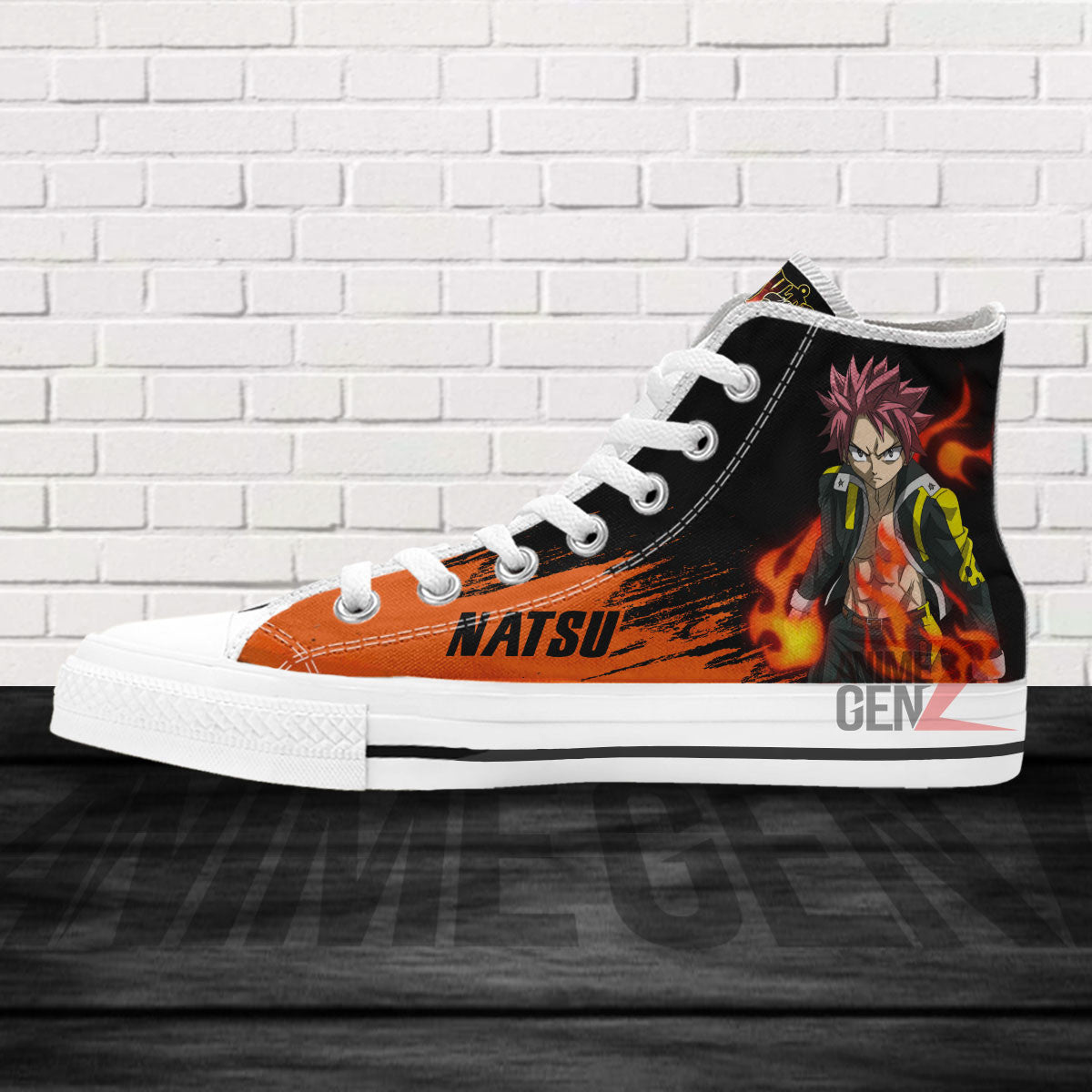 Fairy Tail Natsu High Top Shoes Custom Anime Sneakers
