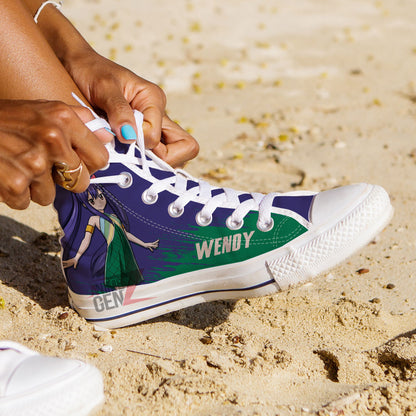Fairy Tail Wendy High Top Shoes Custom Anime Sneakers