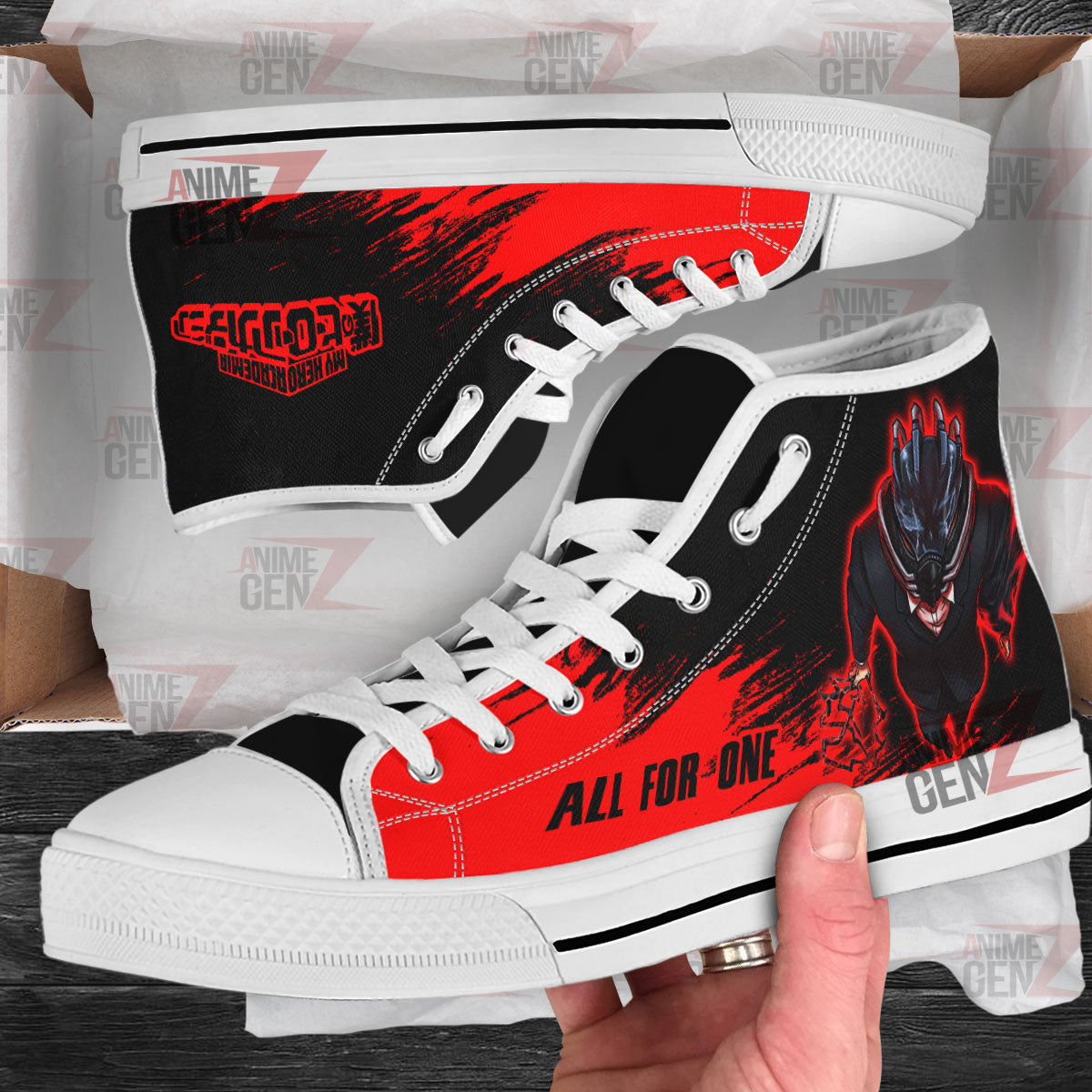 BNHA All For One High Top Shoes Custom Anime Shoes