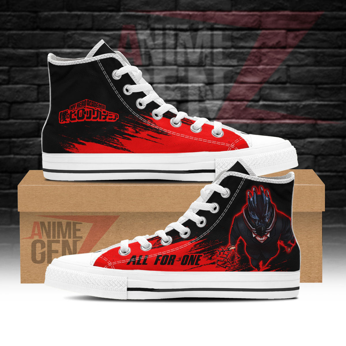 BNHA All For One High Top Shoes Custom Anime Shoes